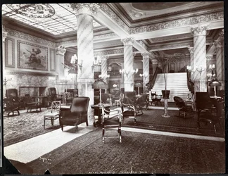 De Ontvangstruimte in het Hotel Majestic, 1902