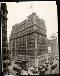 Uitzicht op het Hotel Knickerbocker, Broadway en 42nd Street, New York, 1912