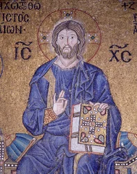 Christus Pantocrator in de Hagia Sophia (mozaïek)