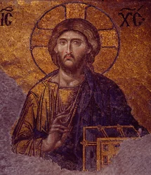 Deesis Christus in Hagia Sophia (mozaïek)