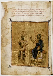 Keizer Alexios I en Jezus Christus