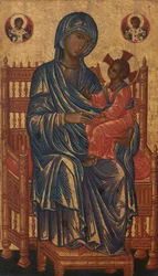 Tronende Madonna met kind, ca. 1250-1275 (tempera op populierenpaneel)