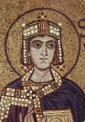 Koning Salomo, detail van interieurmozaïeken in de Basiliek van San Marco, 12e eeuw