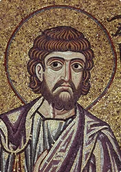 De profeet Zacharia (detail) van interieurmozaïeken in de Basiliek van San Marco, 12e eeuw