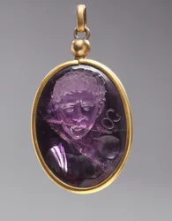 Intaglio met mannelijk portretbuste, 500s