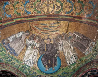 Italië, Emilia-Romagna, Ravenna, Basiliek van San Vitale, Absidiale mozaïek