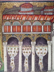 Linkervleugel van het Palazzo di Teodorico, 527-99 (detail)