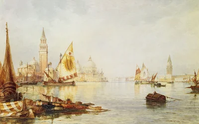 Uitzicht op Venetië