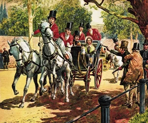 Edward Oxford probeert koningin Victoria en prins Albert te vermoorden