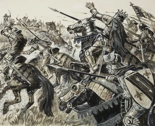 Fransen tegen Vlamingen in 1302