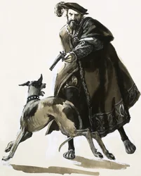 Thomas Seymour uitte zijn woede door een van de honden van de koning neer te schieten