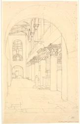 Een deel van de kerk S. Lorenzo fuori le Mura, Rome