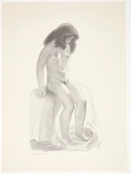 Uit een voorhal. Voorstudie voor "Linearperspectief, Tafel VI"