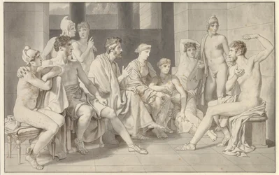 Odysseus bij Alkinoos vertelt over zijn leven