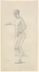 Staand vrouwelijk model