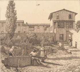 Uitzicht op een Italiaans dorp