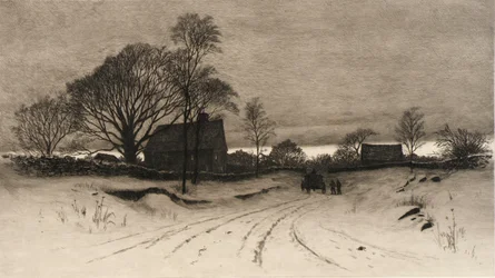 (Landelijk winterlandschap)