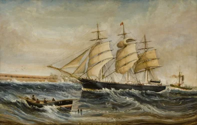 De Agincourt die de Tyne binnenkomt