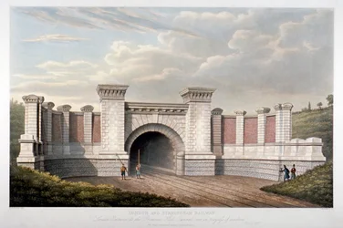 Primrose Hill Tunnel van de Londen en Birmingham Spoorweg, 1837