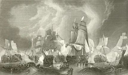 De slag bij Trafalgar