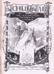 Titelpaginaontwerp, uit The Child of the Air uitgegeven door Duckworth