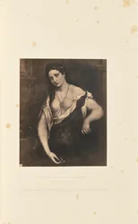 Vrouwelijk figuur, door P. Bordone