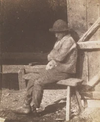 Zittende jongen, 1845-50