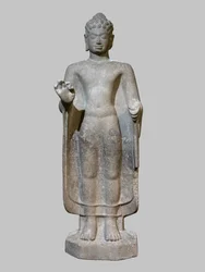 Boeddha die het gebaar van argumentatie maakt