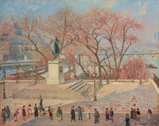 Standbeeld van Hendrik IV, ochtend, zon, 1902