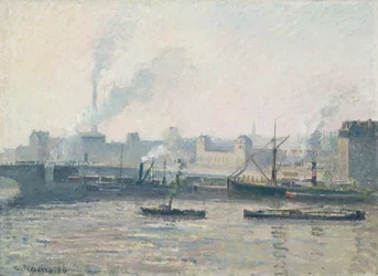 De Saint-Severbrug, Rouen: mist, 1896