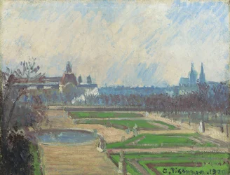 De Tuilerieën en het Louvre, 1900