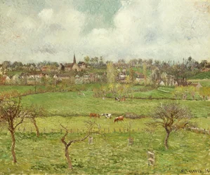Gezicht op Bazincourt; Vue de Bazincourt, 1884