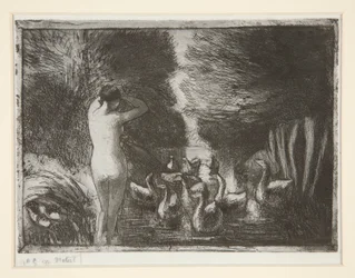 Baigneuse aux oies (Bader met ganzen)