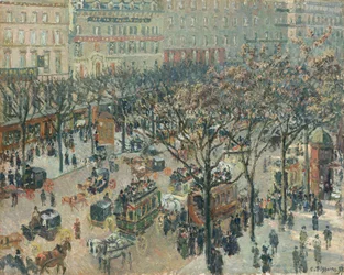 Boulevard des Italiens, ochtend, zonlicht