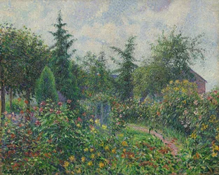 Tuin en kippenhok bij Octave Mirbeau, Les Damps, 1892