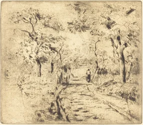 In de velden bij Ennery, 1875