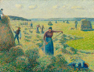De hooioogst, Eragny (Frankrijk)