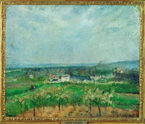Landschap bij Pontoise (schilderij op doek)