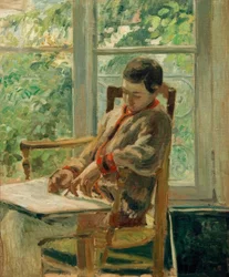 Lucien Pissarro in zijn kamer