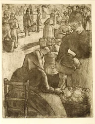 Groentenmarkt in Pontoise