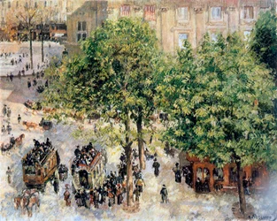 Place du Théâtre-Français, lente, 1898