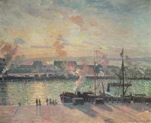 Zonsondergang in Rouen