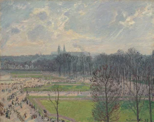 De Tuinen van de Tuilerieën op een Wintermiddag, 1899