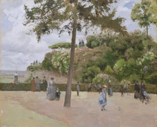 De openbare tuin in Pontoise, 1874