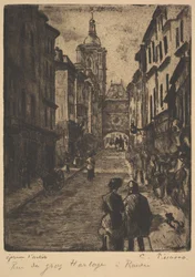 De Straat van de Grote Klok, Rouen, 1885