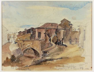 De brug van Dona Romualda Caracas, Venezuela 1854 ...