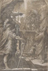 Martelaarschap van een vrouwelijke heilige Agnes, 1605-9