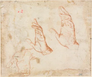 Studie van Handen verso, c. 1590
