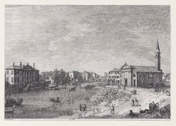 Al Dolo (Bij Dolo), uit de serie Vedute (Gezichten)