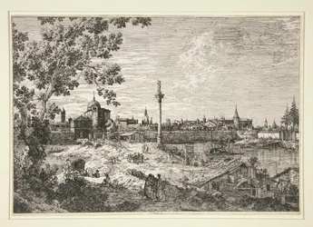 Denkbeeldig Uitzicht op Padua, uit de serie Vedute (Gezichten)